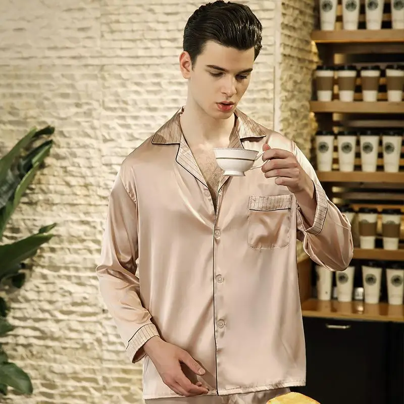 18ファッションスリープシャツワンピース男性シルクの夜のスーツfactoryドロップ船卸売パジャマ21 Buy スリープシャツワンピース 夜のスーツ 卸売パジャマ Product On Alibaba Com