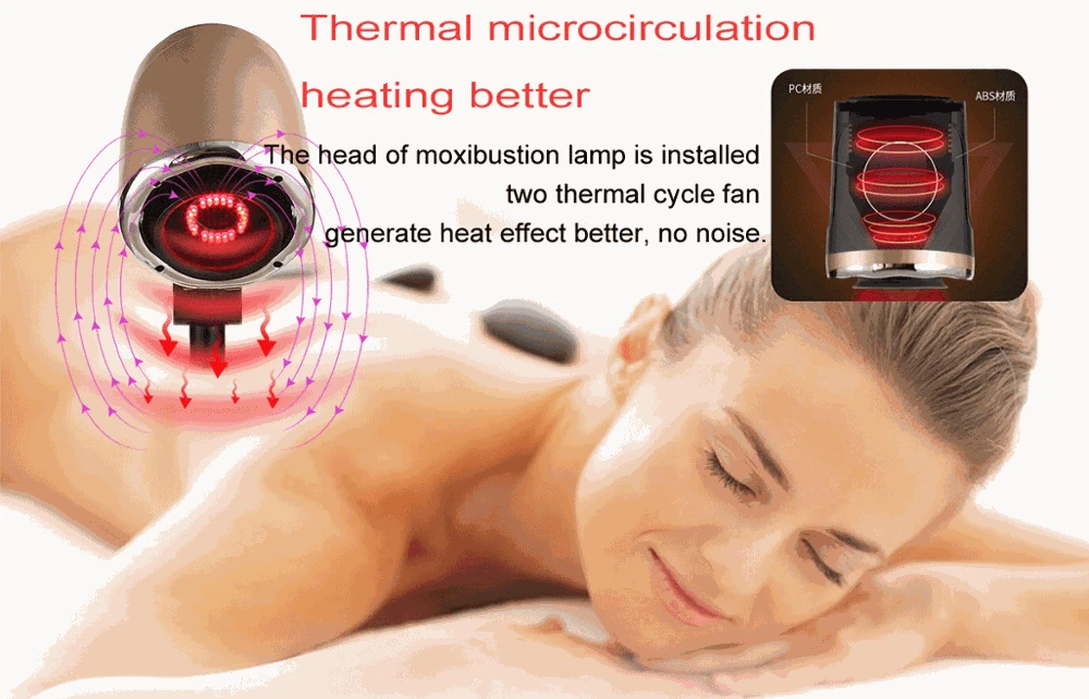 Smoke-free moxibustion instrument moxibustion lamp traditional chinese medical equipment health care products