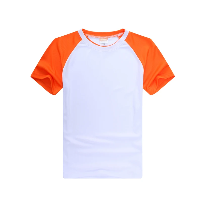 

Kids Sublimation Short Sleeve T-shirt 100% Polyester Sports T-shirt For Children, White,black, orange, red, blue, yellow