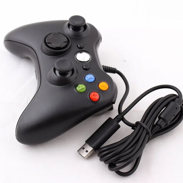 

USB Wired Game Gamepad for Xbox 360 Window PC Controller, Black, white, pink, blue, red