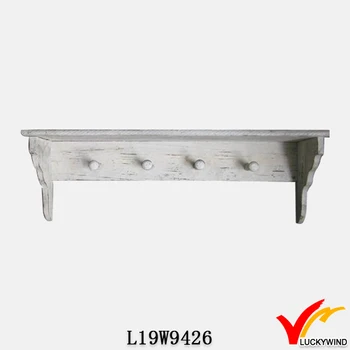 Decorazioni Shabby Chic Montaggio A Parete Mensola Shabby Chic Bianco Parete Di Legno Mensola Con Gancio Buy