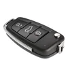 Auto 3 button remote folding flip car key for learning code fixed code remote control duplicator AG-K007