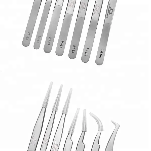 
Customized Stainless Steel Top Grade Private Label Eyelashes Extension Tweezers 