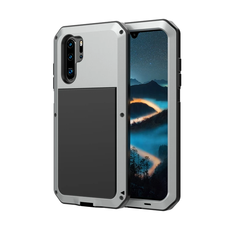 New Military Shockproof  Anti falling Back 3 in 1 Phone Cover Cases For Huawei P30 Pro Waterproof Phone Case