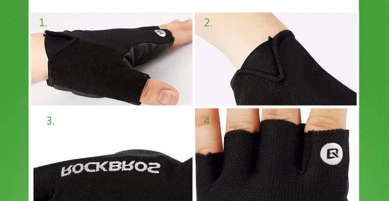 Rockbros Wholesale Bicycle Exercise Breathable Half Finger Sports