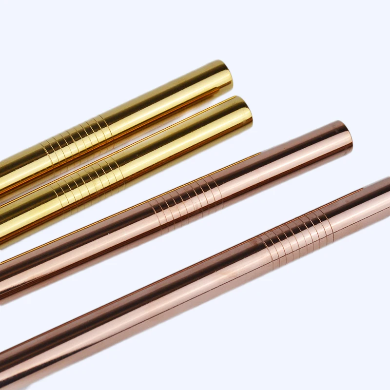 

Long Stainless Steel Straws Reusable Bent and Straight Drinking Straws for Bar Accessories