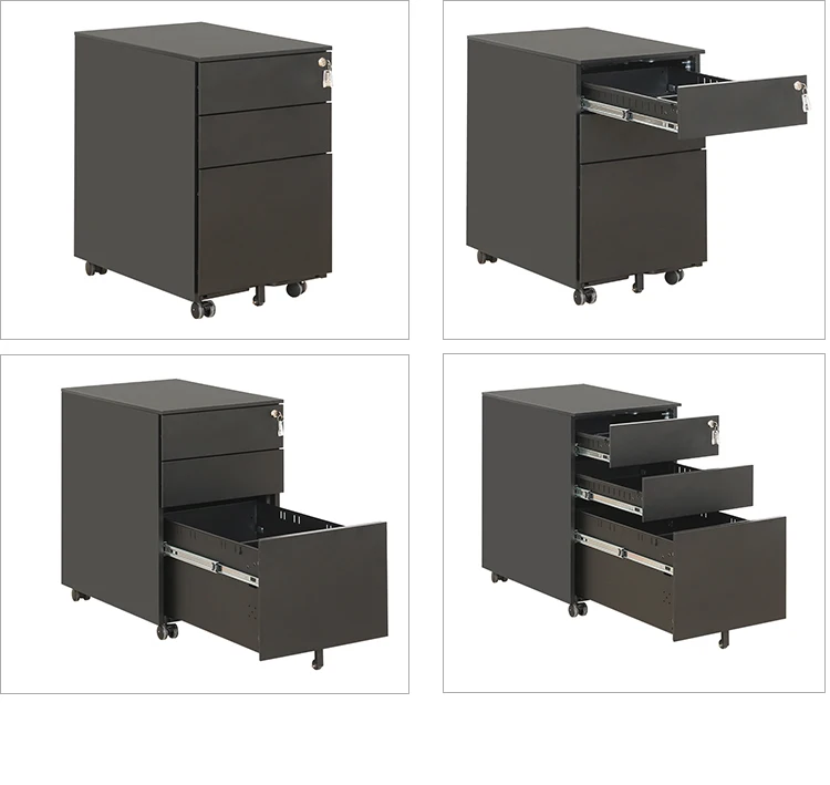 Office Equipment Mobile File Pedestal 3 Drawer Mobile Pedestal Price