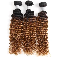 

Ms Mary Cheap Brazilian Hair Bundles 1b 30 Color Deep Curly Ombre Human Hair Extensions