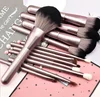 Hot Selling 12pcs High Quality Wood Handle Synthetic Hair Makeup Brush With Private Label