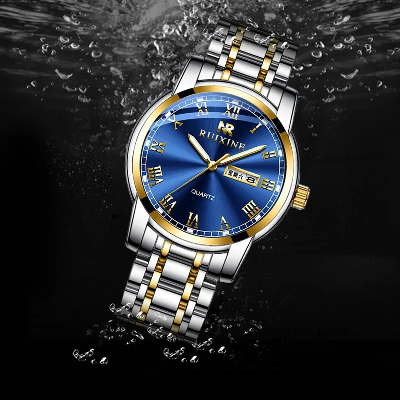 

Watch Manufacturer Hong Kong Gold Wrist Chronograph Three Dial Small Wristwatch