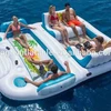 10 Person Inflatable Pool Float Island Party Lake River Cooler Houseboat
