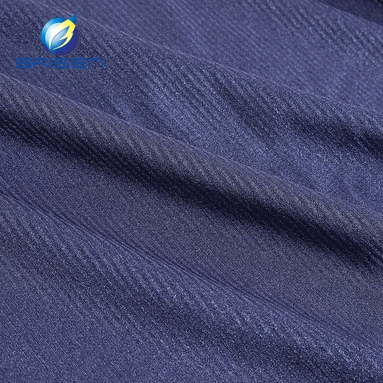
Blue Color 20% Spandex 80% Polyamide Elastane nylon knit swimwear lining Fabrics 