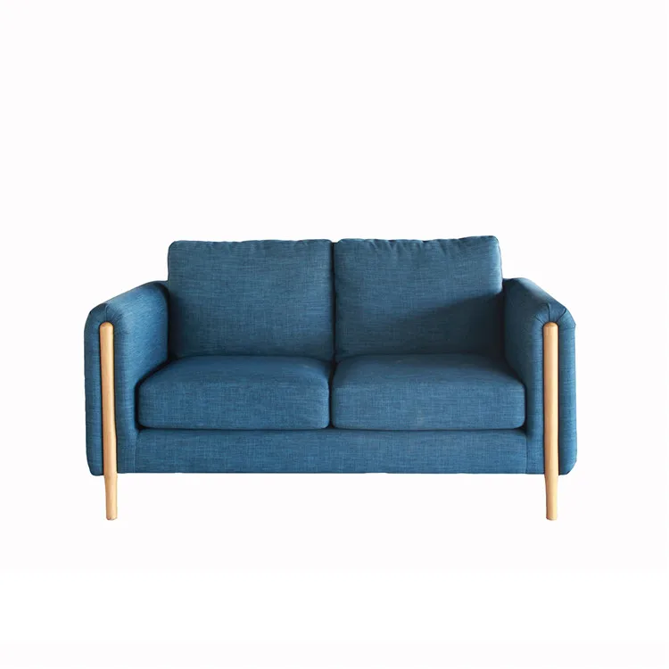 Factory direct price new comfortable soft blue sofa set