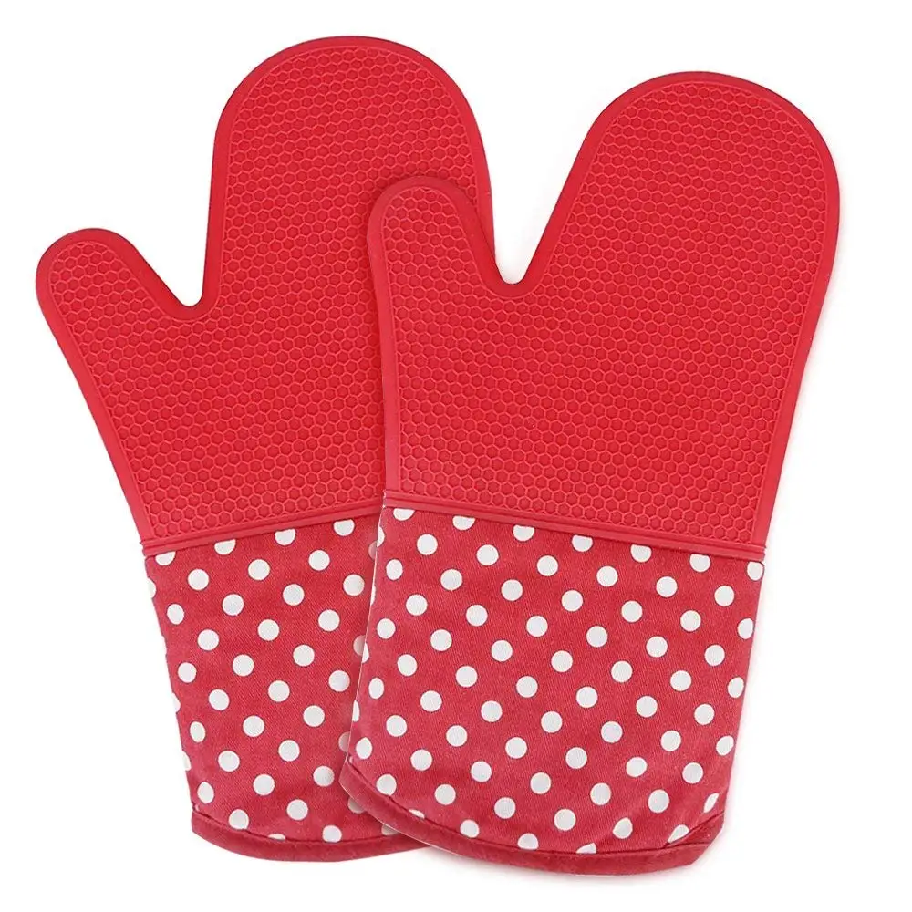 oven mitt, silicone oven mitts, pizza oven mitt, oven mitts pair, oven mitts for women, oven mitts heat resistant, Non-slip Silicone Potholder for Cooking, Baking, Grilling, Holding Pot, Red