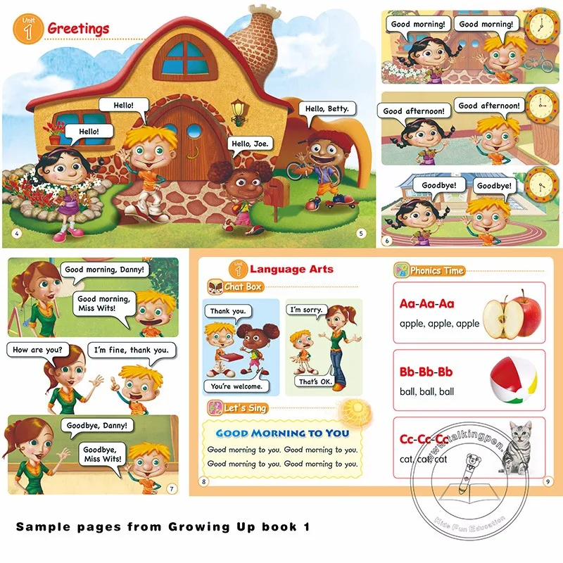 
Children English Book Growing Up and Smart Reading Pen for Preschool Kids Learning English in Philippine 