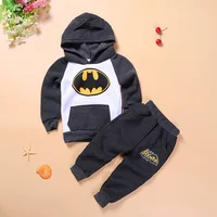 

Free Shipping baby clothes wholesale boutique clothing kids baby clothes winter brushed hooded fleece with pants clothes set