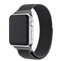 

38mm 40mm 42mm 44mm Black Watchband Milanese Loop Band For Apple Watch