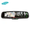 4.3'' gps bluetooth navigation rearview mirror monitor with reversing camera