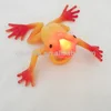 LED lighting frog decorative ring for promotion gift kids toys custom TPR soft toys