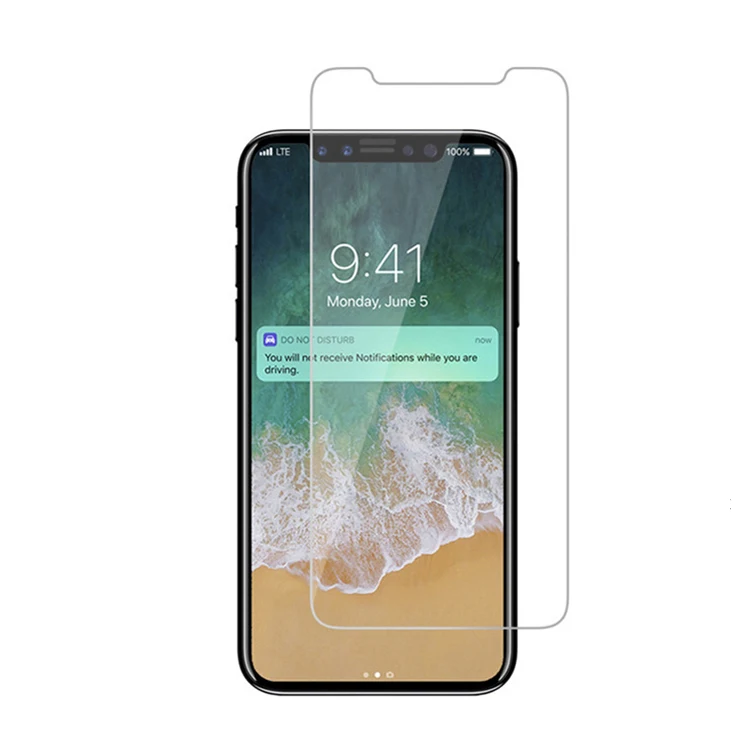 [UOPO] for iPhone XS/10 2.5 D Transparent Tempered Glass Screen Protector, Anti-Scratch 0.3mm Screen Protector