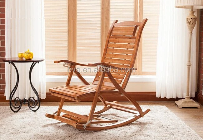 
High quality cheap price living room folding chair used rocking bamboo chairs 