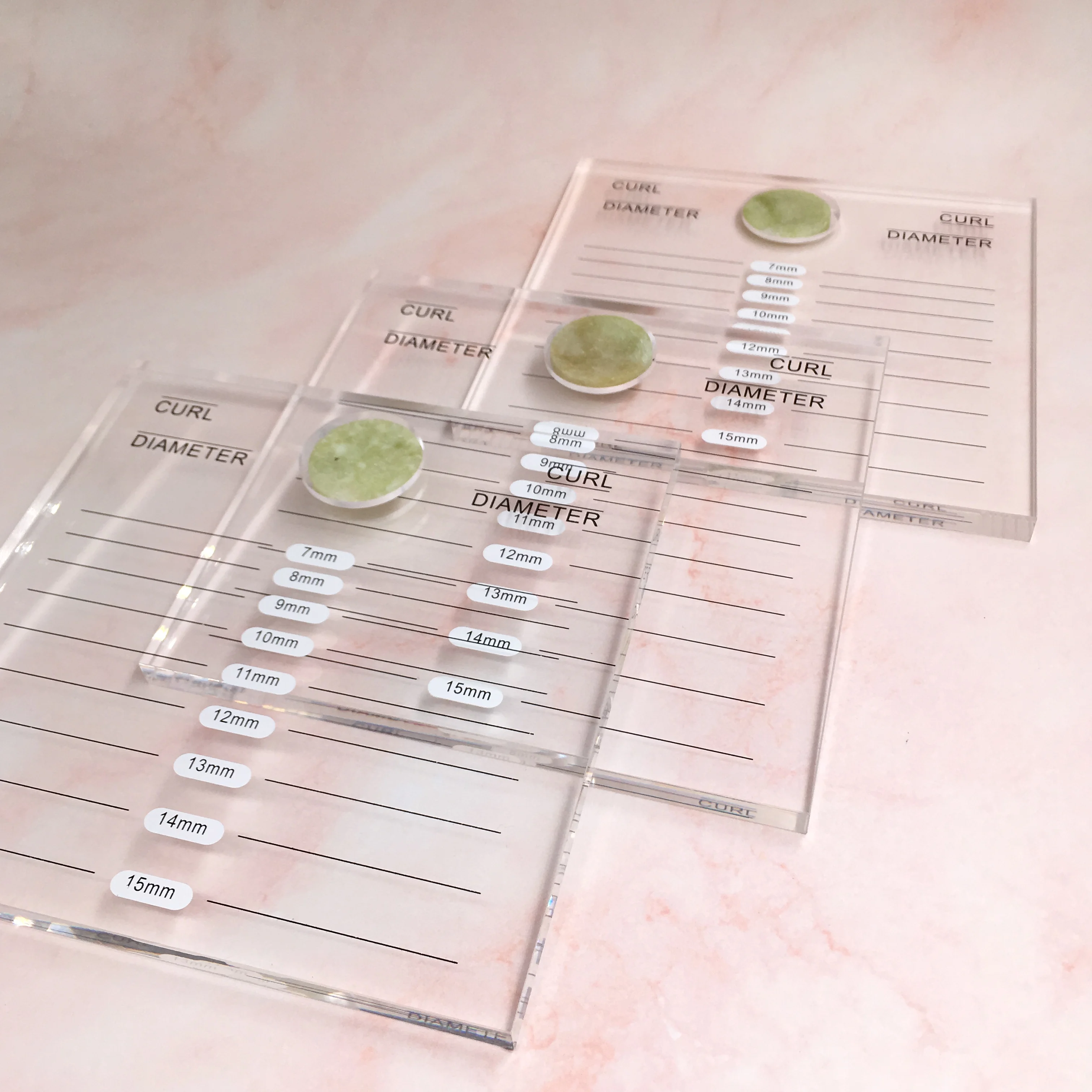 

Acrylic lash pallet with jade stone