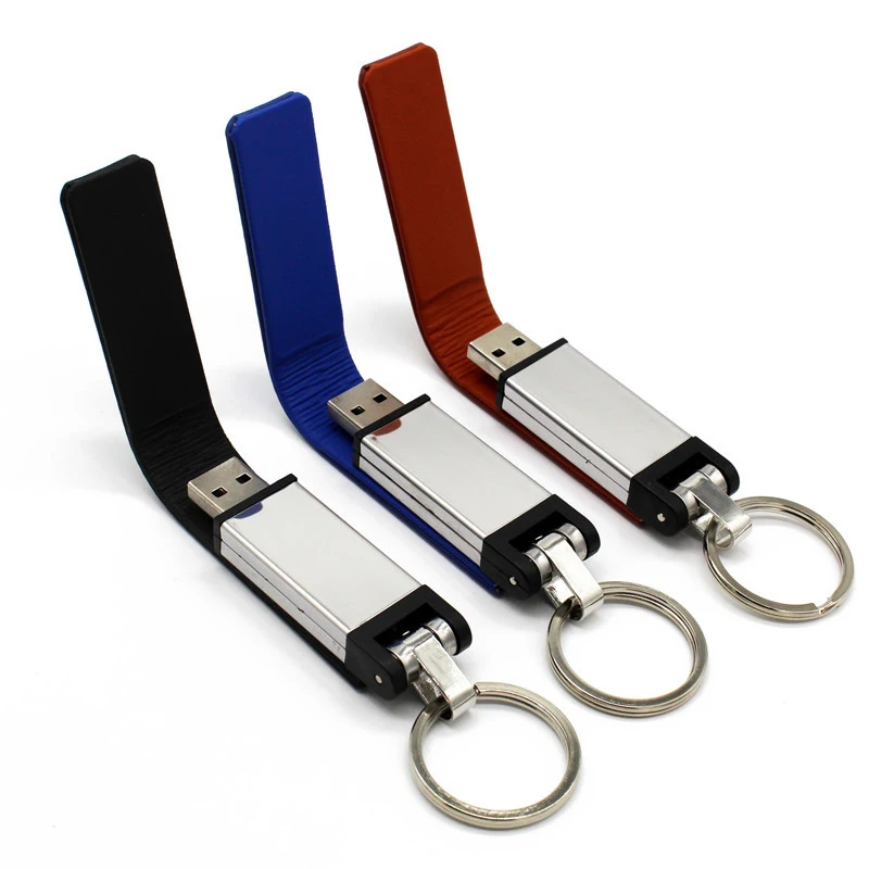 Real Capacity 64gb Pen Drive Keychain Leather Usb 2.0 Flash Drive 4gb