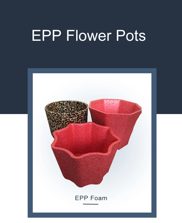 Square Shape Horticulture Exquisite Epp Foam Plastic Flower Plant Pots