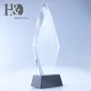 H&D Crystal Trophy Sword Personalized Celebration Awards Iceberg Shape Gift Decor Blank Glass Trophies For Events
