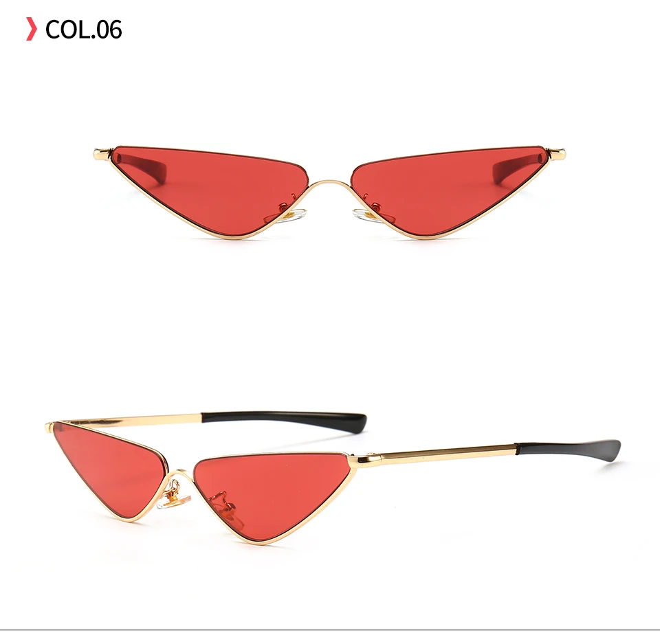 13145 Superhot Eyewear Fashion Women Sun Glasses Small Half Frame Cat