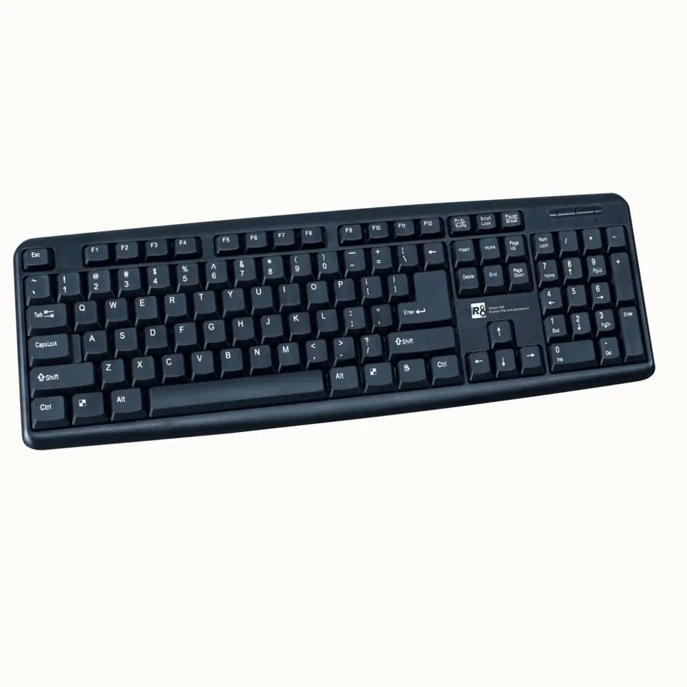 

Made in China Wired Office Ergonomics Computer Keyboard Russian/Arabic/French/Spanish/German Language Available, Black