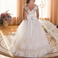 

Fancy Flower Long Teenagers Dresses Girl Children Party Clothing Kids Evening Formal Dress For Bridesmaid Wedding Y11063