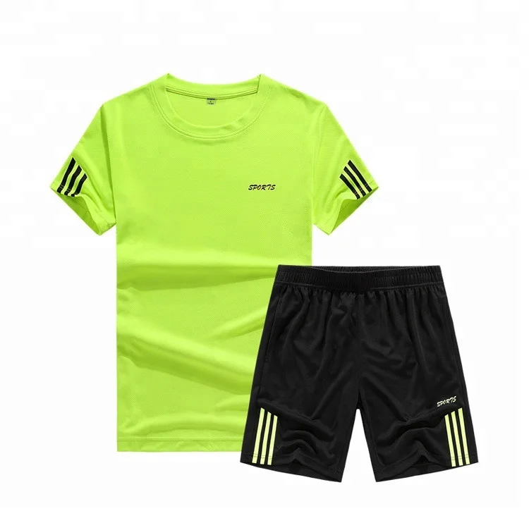 

ky online shopping free shipping wholesale boys men dry fit soccer wear jerseys football t shirt and sports print shorts set