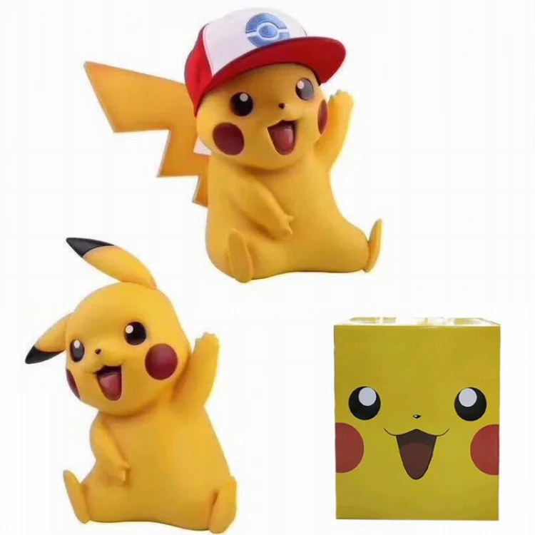 Chapeau de dessin animé Pokémon Pikachu pour enfants, oreilles