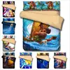 TINGYU 10 Colors Selectable 4 Pieces King/Queen/Twin Size Microfiber Carton Movie 3D Bedding Set