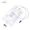 Urine bag collection urinary drainage bag disposable sterilize luxury type 2000ml T valve