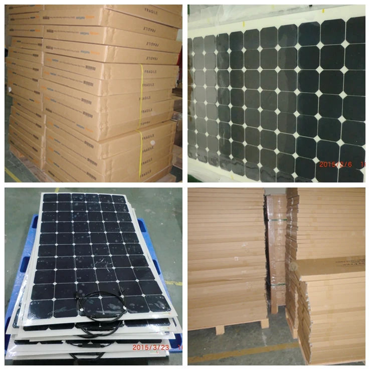 Factory direct sales adhesive thin film flexible solar panel 100w