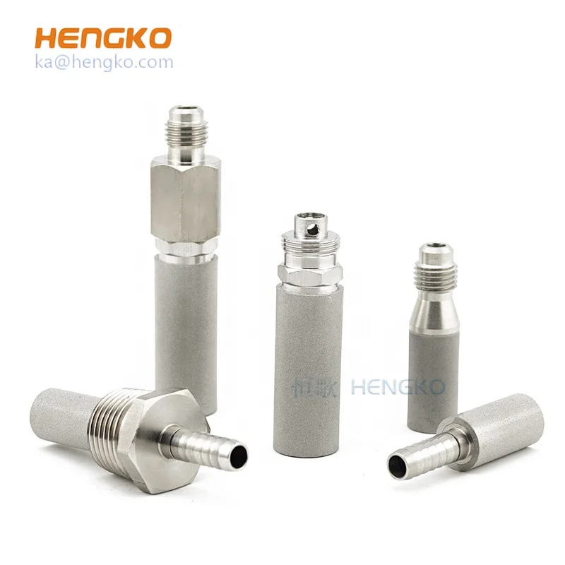 

HENGKO 0.5 2 microns 1/8 1/4" Barb microporous SS stainless steel air stone, N/a