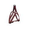 Top Classical Plover Case Print Nylon Dog Harness Link with Leather