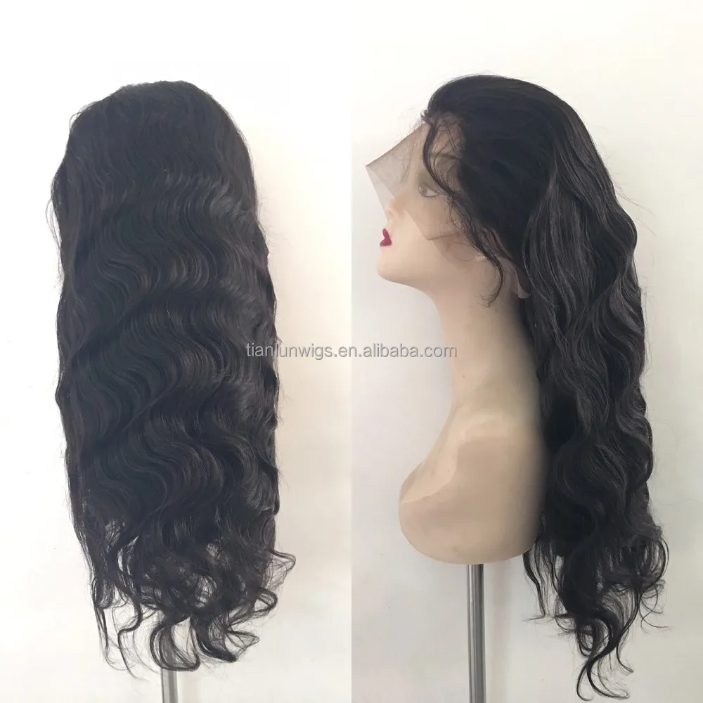 

150% density brazilian virgin human hair glue full lace wig bleached knots full lace wig, N/a