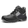 Protective Rubber Steel Toe Leather Safety Stylish Work Shoes