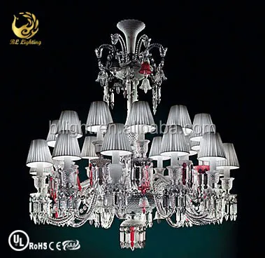 French style fancy light fitting modern crystal pendant light baccarat chandelier lighting