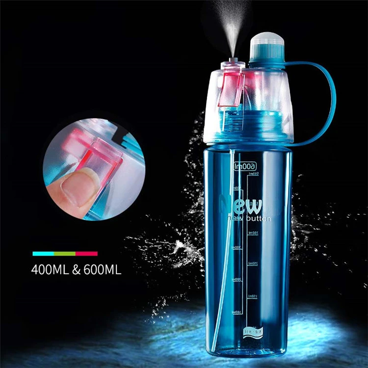 New Products 400ML 600ML Sport Plastic Fruit Infuser Drink Spray Shaker Water Bottle