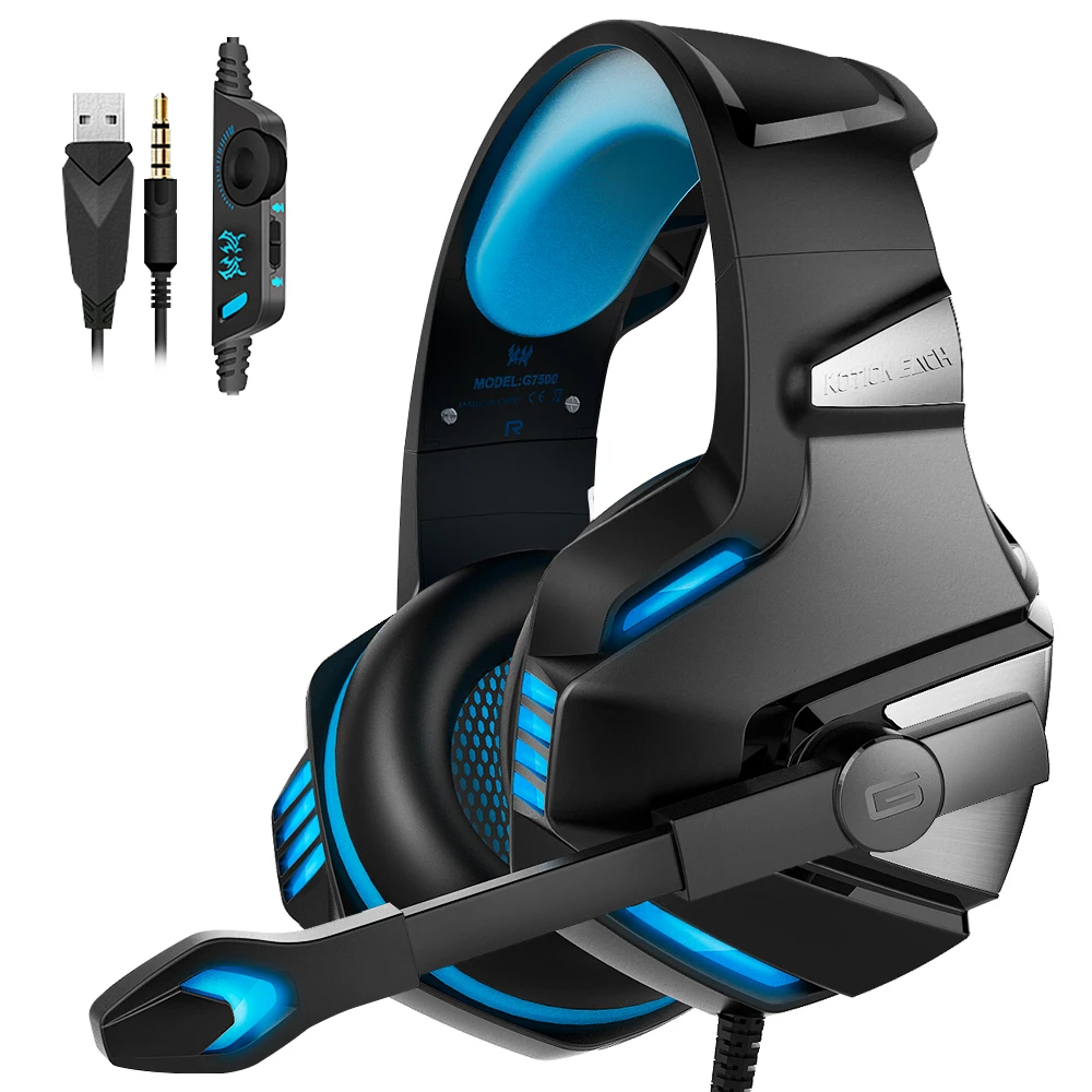 

Stereo USB Custom Logo 7.1 PC PS4 Gaming Headsets with Mic Over Ear Glowing Headphones