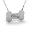 Custom Stainless Steel Necklace Engrave Dog Name Tel Cat Dog Puppy Pet ID DIY Making Engraved Necklace