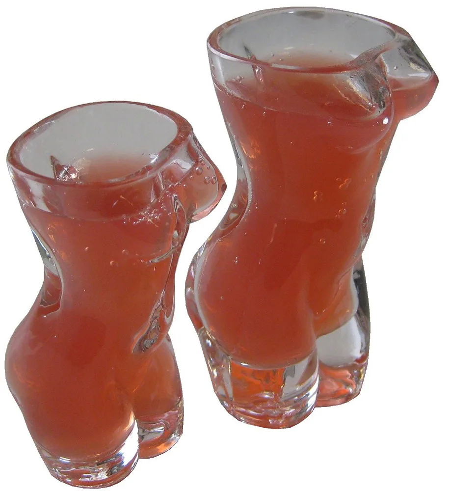 

Funny Sexy lady female woman torso shaped beer glass for bar, Clear