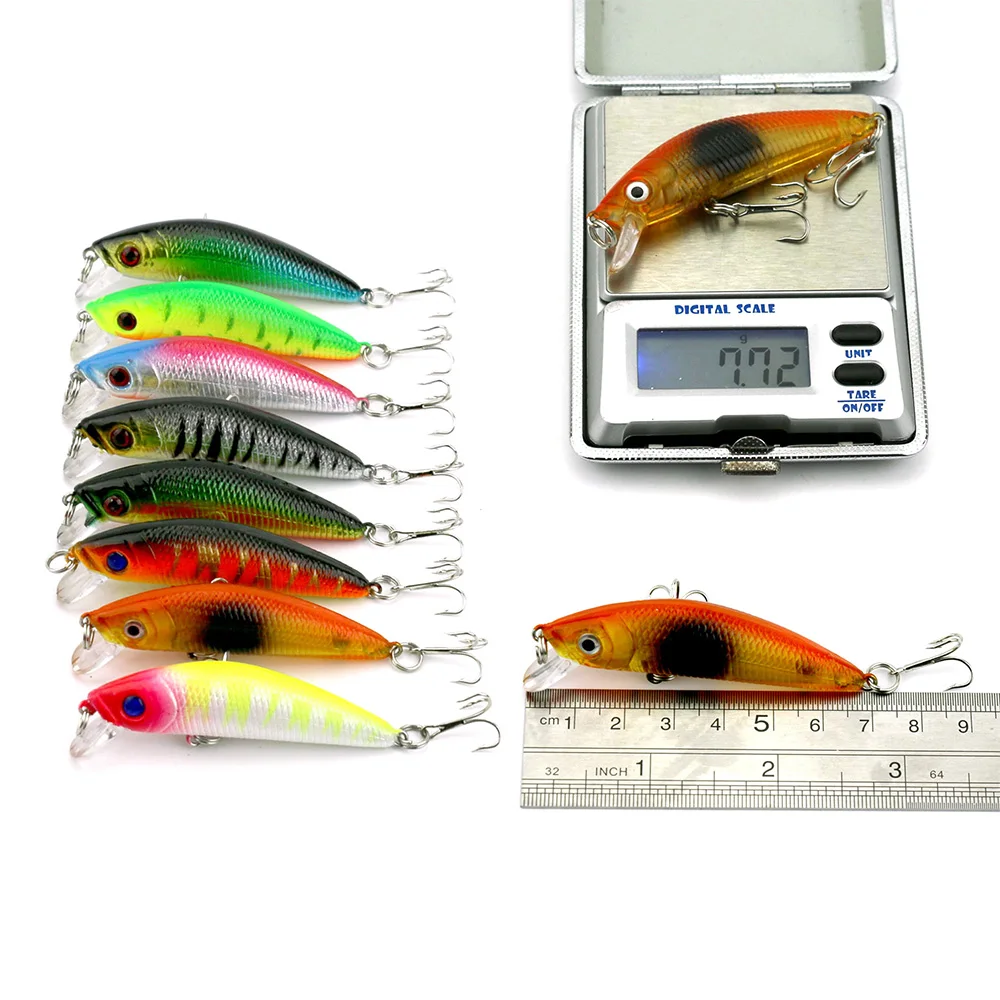 

26PCS Mixed hard bait Minnow lure fishing kit combo, As picture show