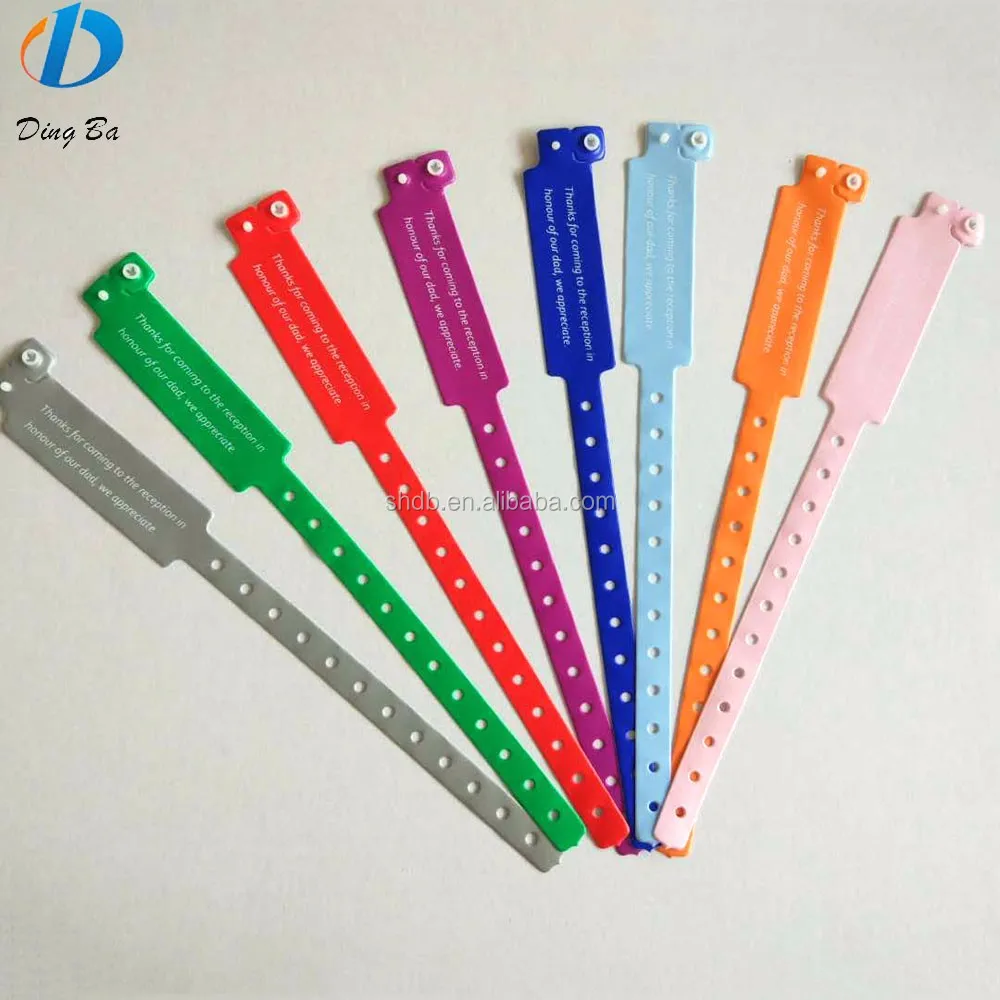 Custom Disposable Bracelet Plastic Pvc Wristband For Hotels - Buy ...