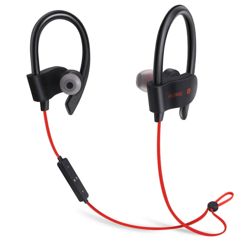 

GlobalCrown 56S Sports Wireless Earbuds with Hooks, Black;blue;red;yellow