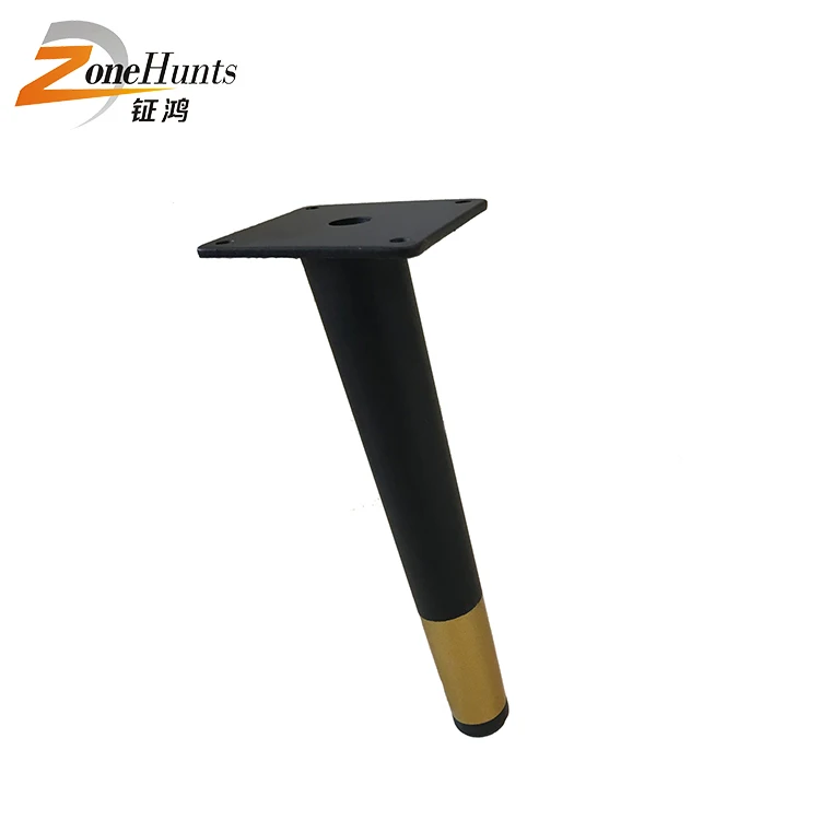 Sofa Slanted Feet Chrome Cone Metal Furniture Leg Custom Unique Black